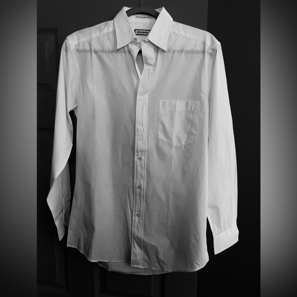 Men's YSL White Dress Shirt 14 1/2, 32-33